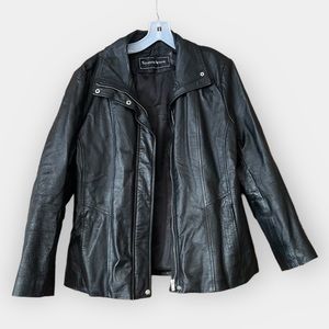 Seventh Avenue Woman’s XL Black Leather Jacket